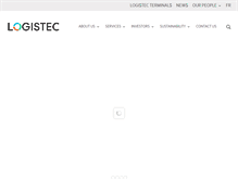 Tablet Screenshot of logistec.com